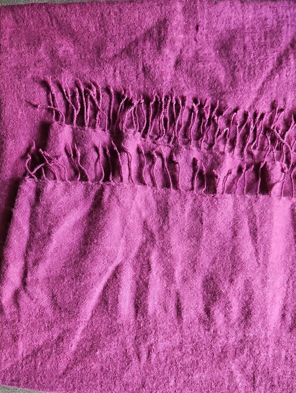 Ultra Fine Hand-Loomed Fuchsia Pashmina Cashmere Silk Blend Wrap Scarf